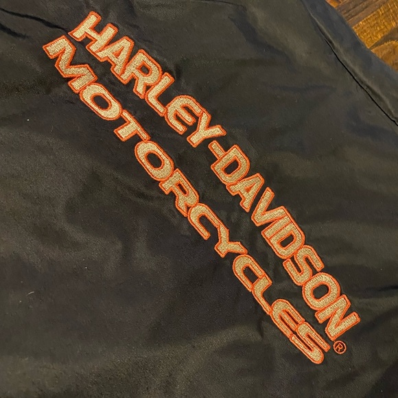 Harley Davidson Womens Jacket RN 103819 CA 03402 Womens Size XL- Black/Orange - Picture 10 of 14